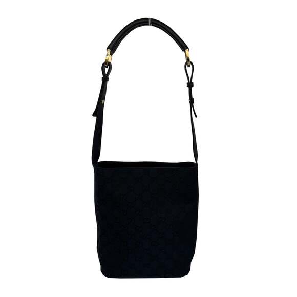 Gucci Handbags - GUCCI Authentic Black Leather Shoulder Bag